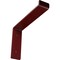 Ekena Millwork Steel Truss Shelf Bracket, Hammered Bright Red 2"W x 10"D x 7 1/4"H BKTM02X10X07TSHRE - alternate 1